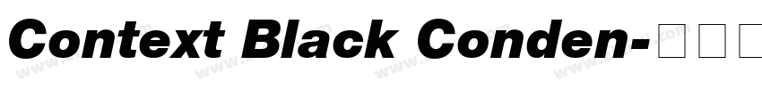 Context Black Conden字体转换